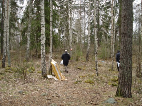 Stort skräp i skogen