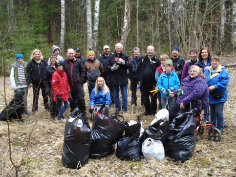 Härligt gäng och mycket skräp