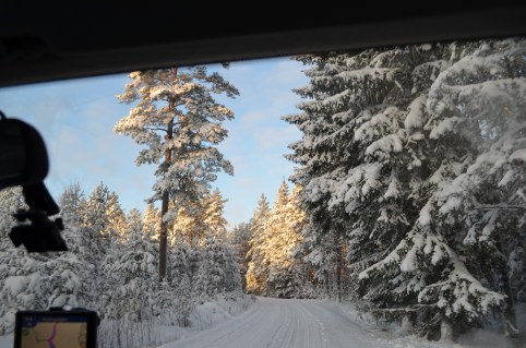 Vinterväg i Broddbo