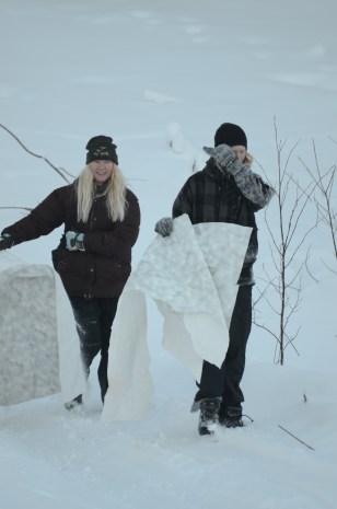 Vaxduksåk på gång