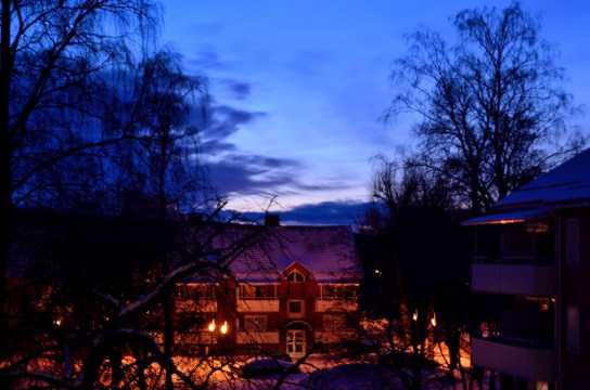 Kvällshimmel från balkongen