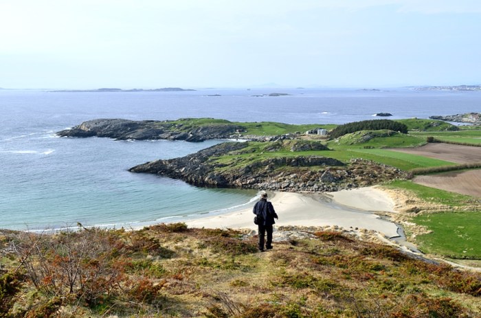 Utsikt över Vigdelstranden