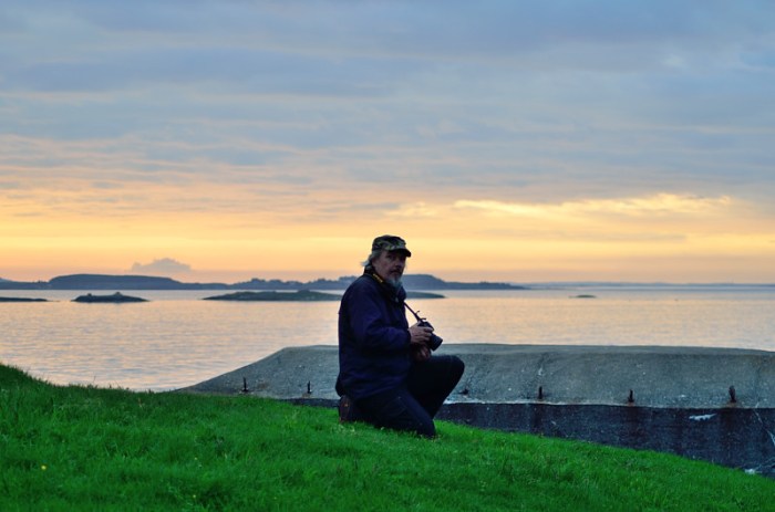 Hasse njuter av utsikten