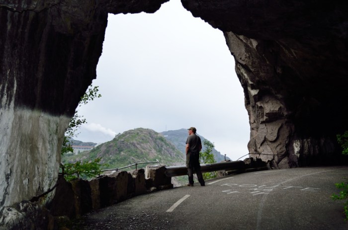 Inifrån gamla tunneln