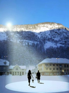 Visionen med solspeglarna i Rjukan