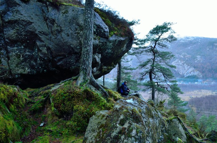 Hasse njuter av utsikten