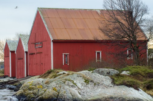 Sjöbodarna på Melingsholmen