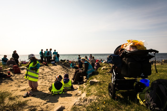 Grillning på stranden