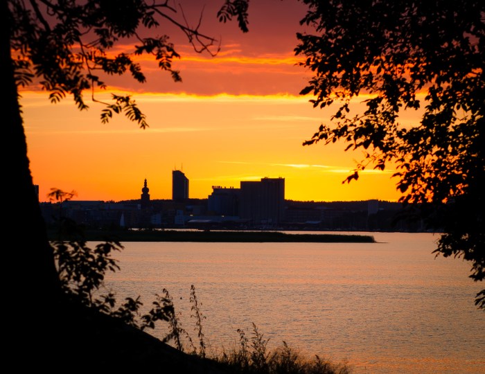 Solnedgång på Björnö