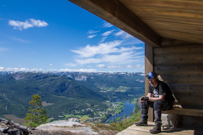 Vindskydd på toppen