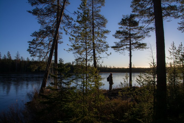 Pappa vid Ötjärnen